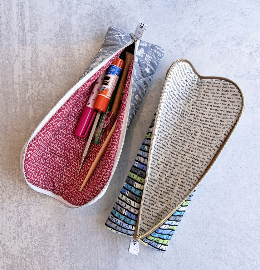 Pencil Case Sewing Pattern Pdf fold Down Pencil Case / Pot 