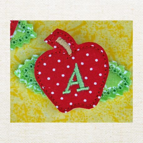 Apple Monogram Hair Clips - Image 3