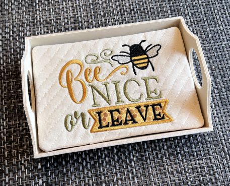 Bee Nice Mug Rug