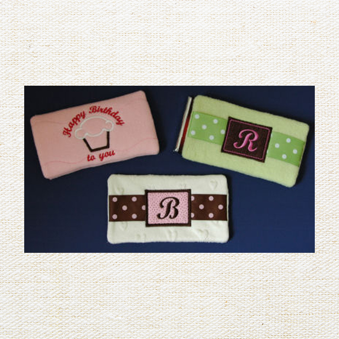 Candy Bar Holders Set 2 Embroidery Garden