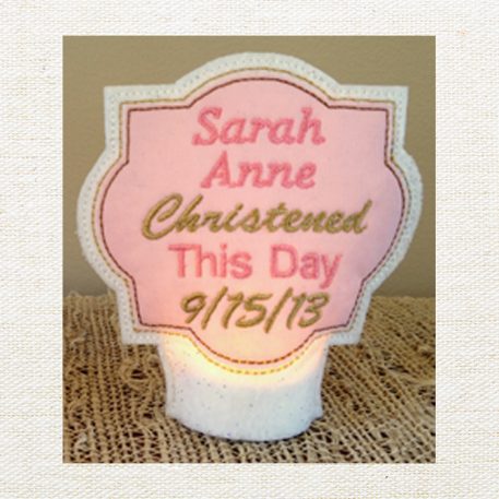 Christening Flameless Tealight Covers - Image 4