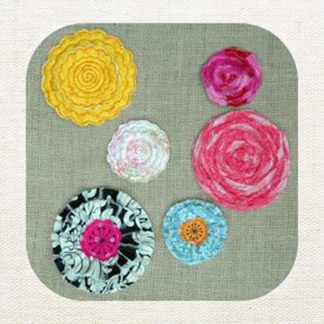 Frayed & Layered Flowers Set 3 - Image 7