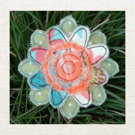 Frayed & Layered Flowers Set 1 - Image 4