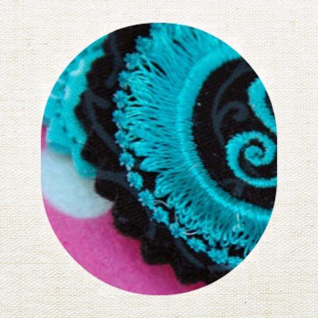 Fringe Monogram Hair Clips - Image 2