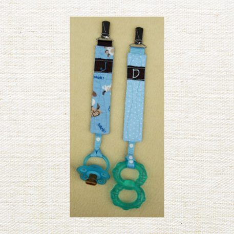 Monogram Pacifier Clips - Image 3