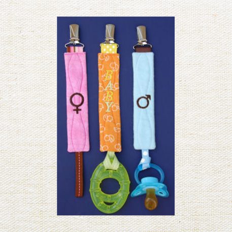 Monogram Pacifier Clips - Image 11
