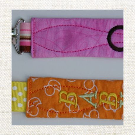 Monogram Pacifier Clips - Image 5
