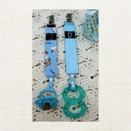 Monogram Pacifier Clips - Image 8