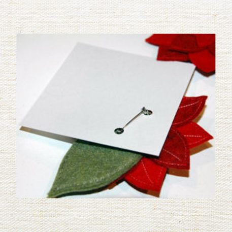 Felt Poinsettia Pin - Image 4