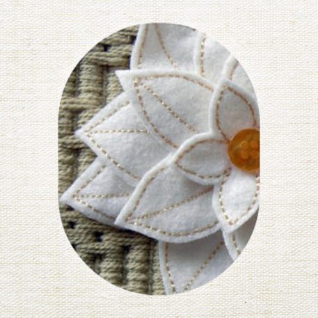 Felt Poinsettia Pin - Image 8