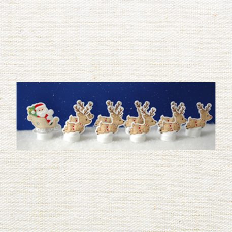 Santa Sleigh & Reindeer Flameless Tealight Covers - Image 2