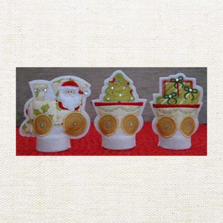 Christmas Train Flameless Tealight Covers Set - Image 2