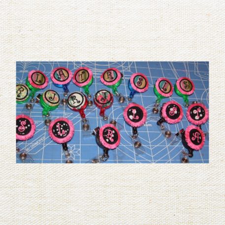 Fringed Alphabet Button Covers - Image 2