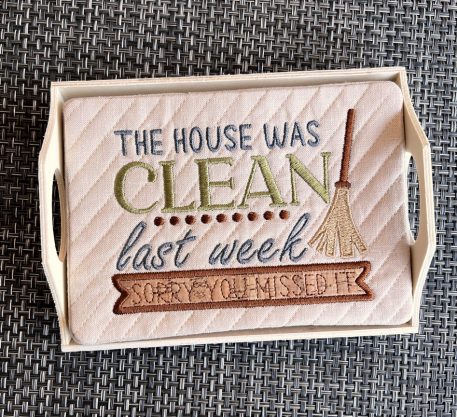 House Was Clean Mug Rug