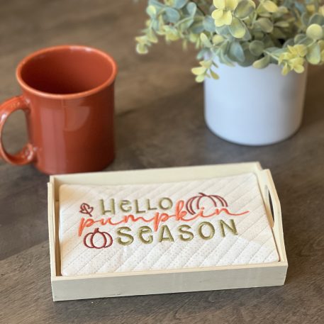 Hello Pumpkin Season Mug Rug - Image 2
