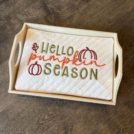 Hello Pumpkin Season Mug Rug