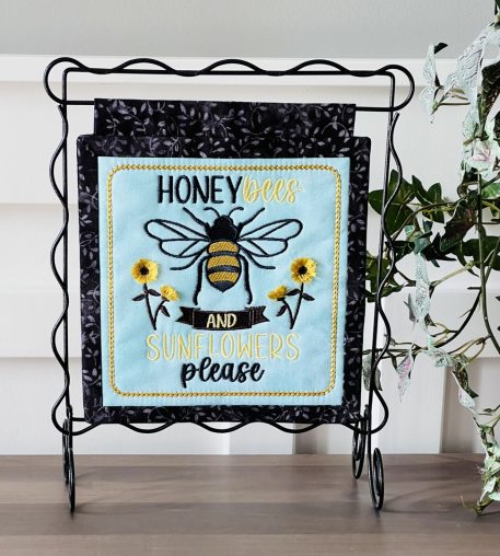 Honeybees & Sunflowers Mini Hanging