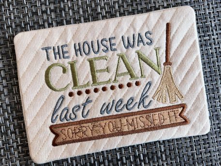 House Was Clean Mug Rug - Image 2