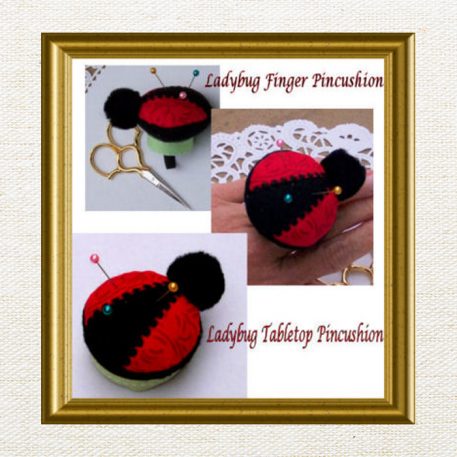 Ladybug Finger Pincushion - Image 2