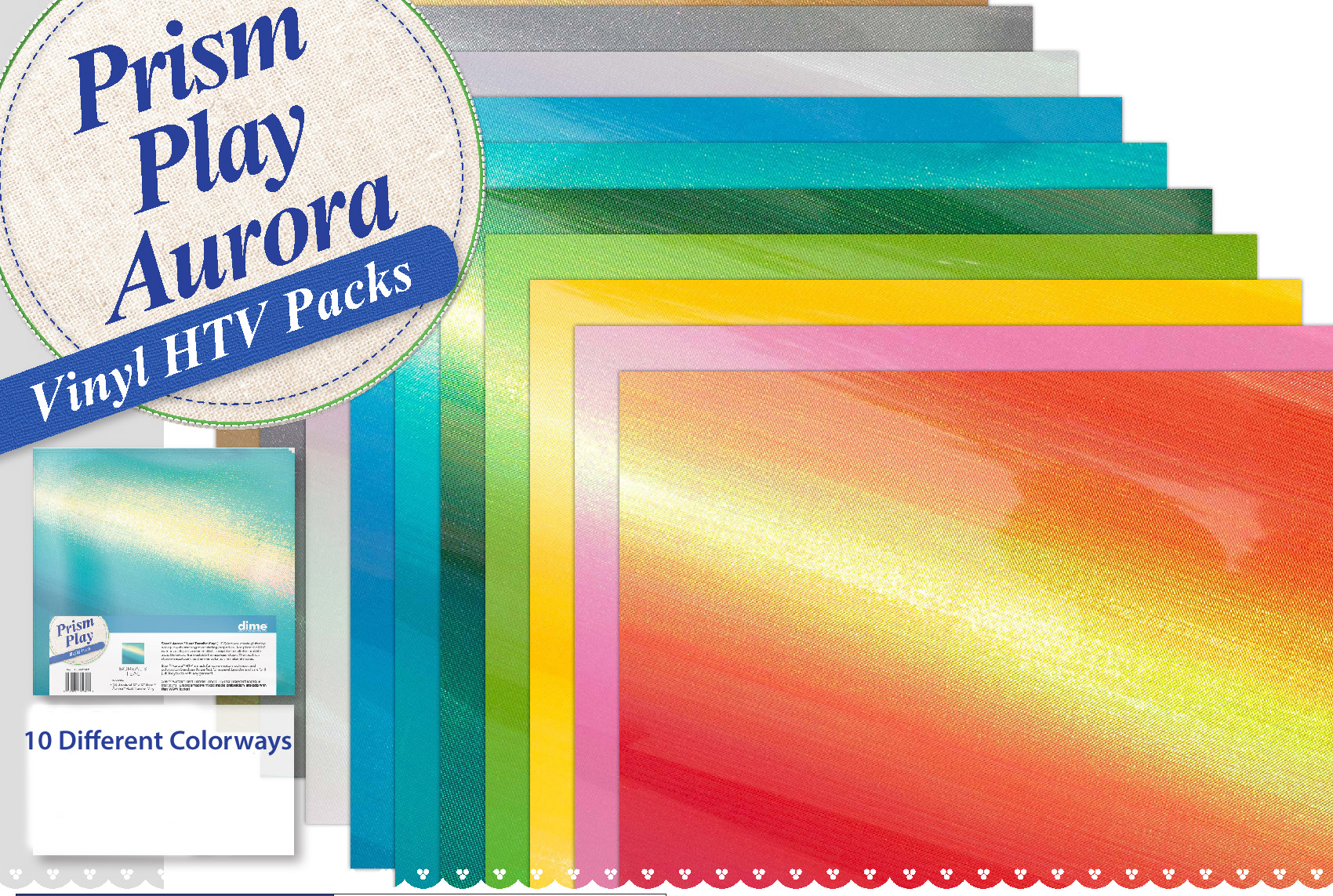 Siser Aurora HTV 12 x 12 Sheet - Borealis Teal