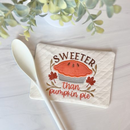 Sweeter Than Pumpkin Pie Mug Rug