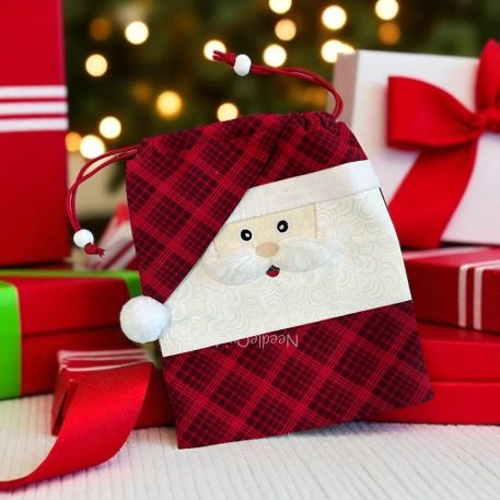 Santa Drawstring Pajama Bag - Image 3