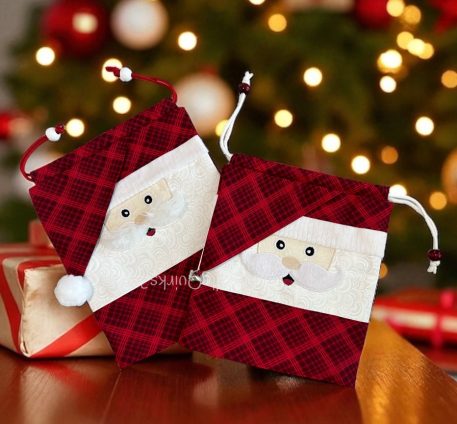 Santa Drawstring Pajama Bag - Image 4