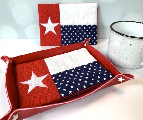 Texas Flag Mug Rug