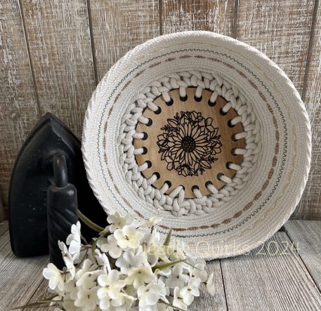 Wood Insert Clothesline Bowl