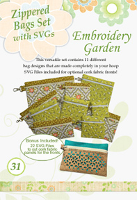 Zippered Bags Set with SVGs