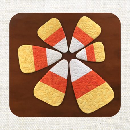 Candy Corn Mug Rugs Set