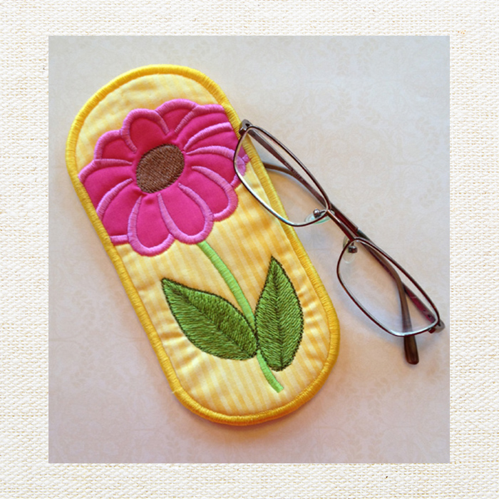 Flower Eyeglass Case