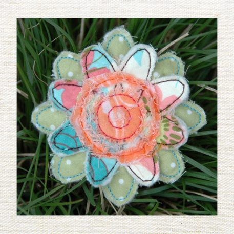 Frayed & Layered Flowers Set 1