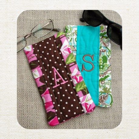 Pleated Monogram Eyeglass Cases