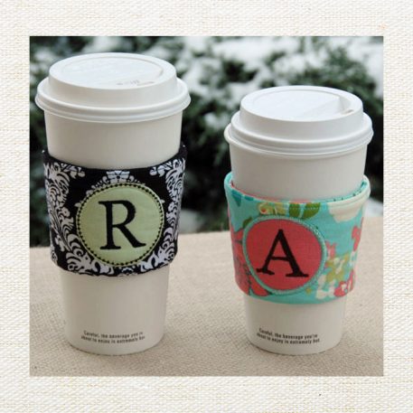 Monogram Coffee Cup Sleeves