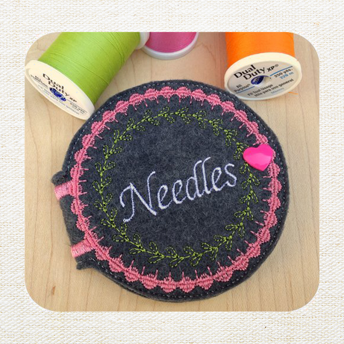 Polka Dot Embroidery Needle Case Needle Case Needle Holder