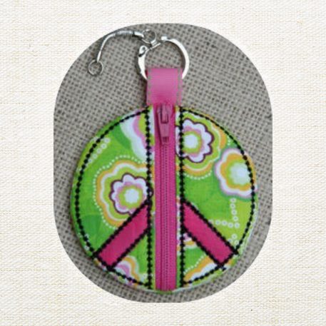Peace Sign Coin Pouch