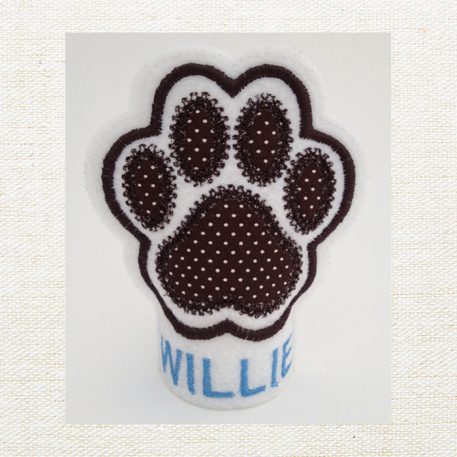 Pet Paw Print Flameless Tealight Cover