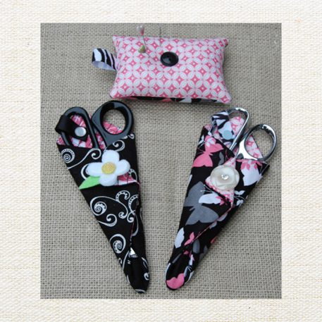 Scissor Holders & Pincushions Set