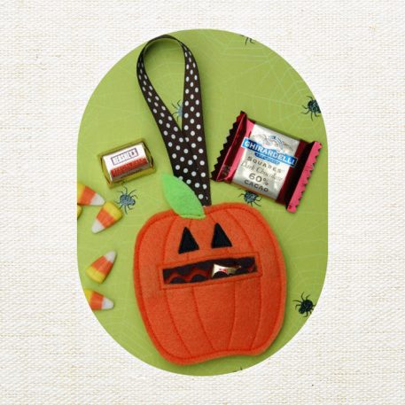 Grinning Pumpkin Candy Holder