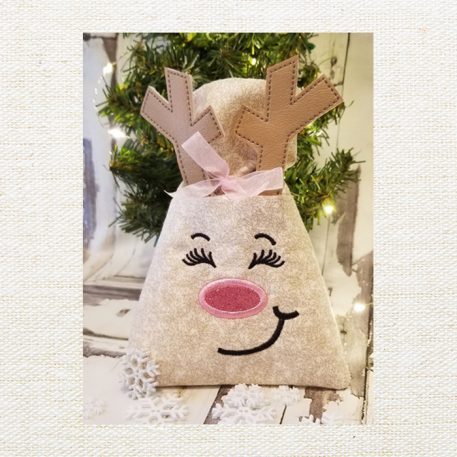 In the Hoop Reindeer Treat Bags