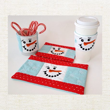Snowman Beverage Set