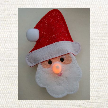 Santa Flameless Tealight Pin