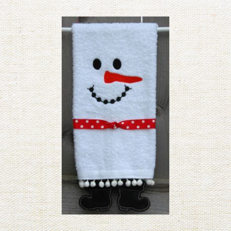 Snowman Boots Towel