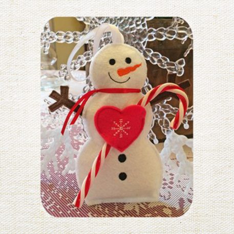 Snowman Candy Cane Holder