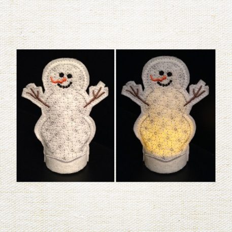 Snowman Flameless Tealight Cover - Image 2