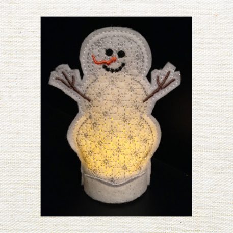 Snowman Flameless Tealight Cover