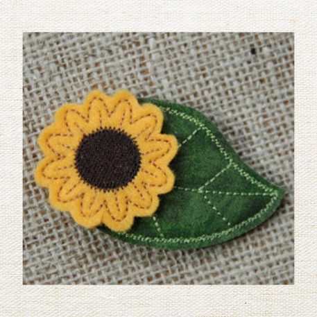 Sunflower Hair Clips