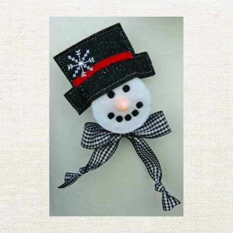 Tealight Snowman Pin