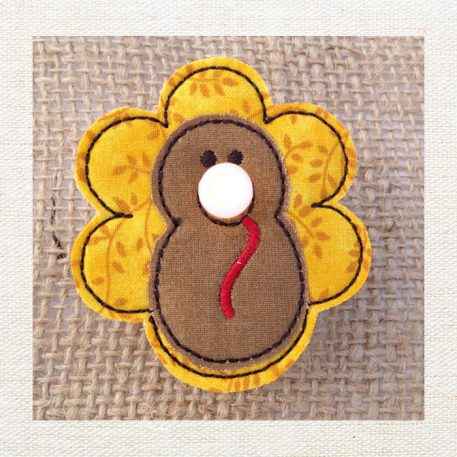 Turkey Flameless Tealight Pin